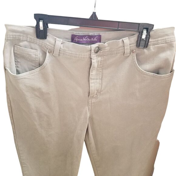 Gloria Vanderbilt Womens Size 11 Gray Solid Straight Leg Jeans - Picture 8 of 9